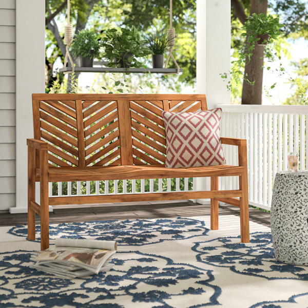 Lark Manor Harbison Acacia Outdoor Bench & Reviews Wayfair